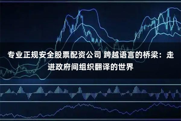 专业正规安全股票配资公司 跨越语言的桥梁：走进政府间组织翻译的世界